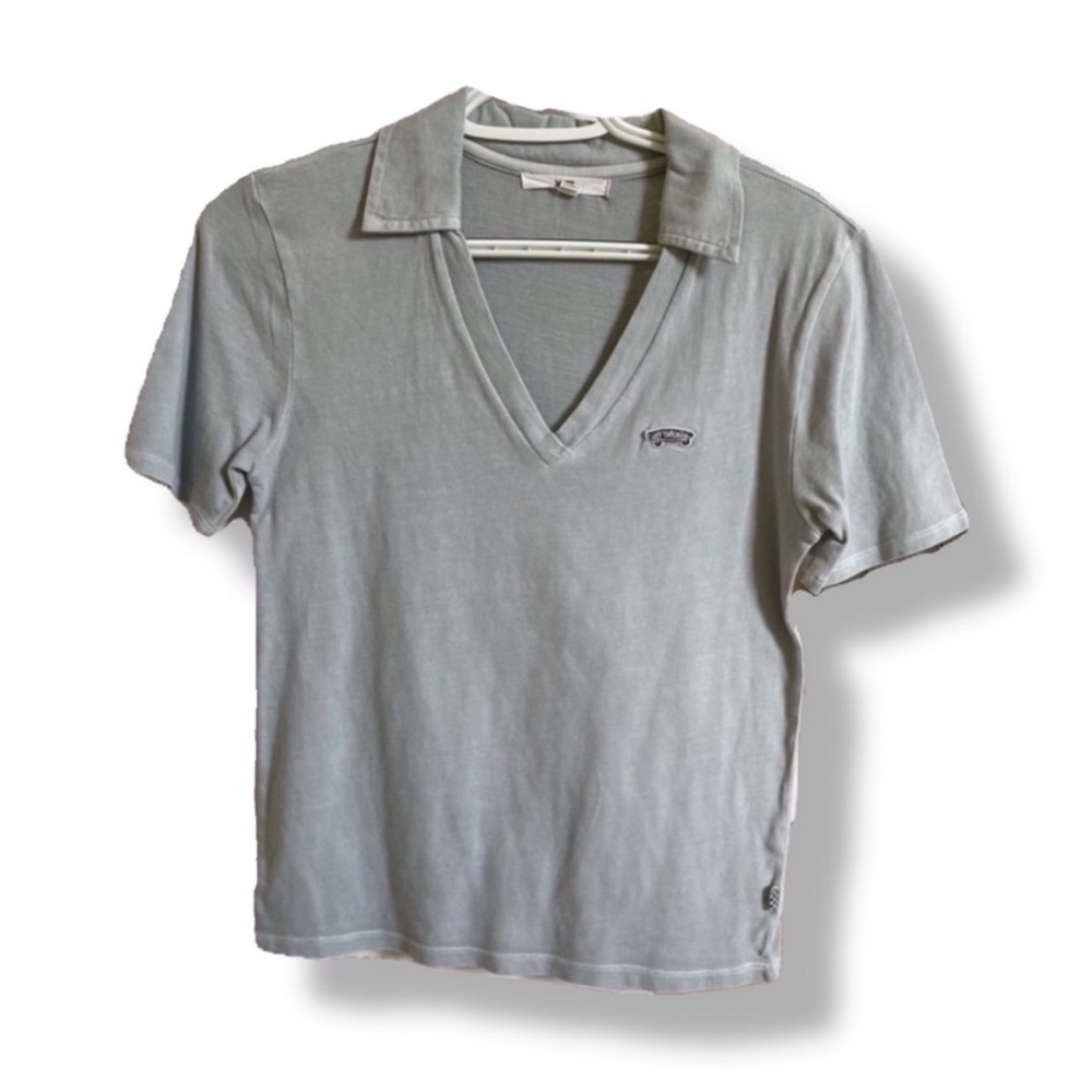 Vans V-Neck Polo Tee – Size Small